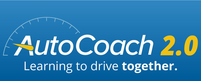 AutoCoach for free teen driver training app logo